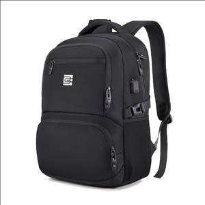 Slim Travel Laptop Backpack w/ USB Charging Port Waterproof College Computer Bag Fits 15.6
